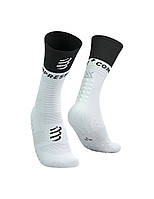 Компресійні шкарпетки спортивні Compressport Mid Compression Socks V2.0, White/Black, T4 (45-48)