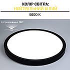 Світильник світлодіодний Biom MD-01-R28-5 28 W круглий 5000 K чорний, фото 3
