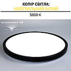 Світильник світлодіодний Biom MD-01-R38-5 38w круглий 5000 K чорний, фото 3