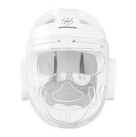 Шлем с защитной маской с лицензией WKF | белый | SM B132