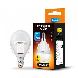 LED лампа VIDEX PREMIUM G45 7W E14 4100K, фото 1