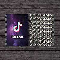 Скетчбук лого космос - TikTok (8450) Fan Girl NB, код: 7925994
