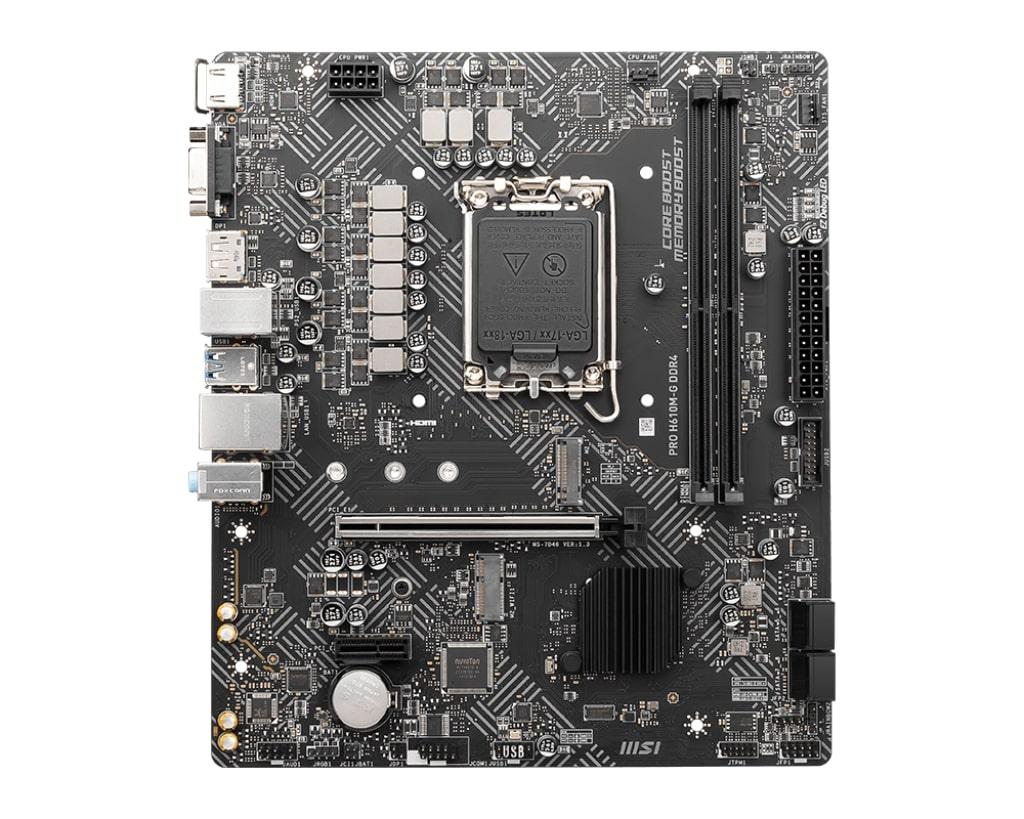 MSI Материнcька плата PRO H610M-G DDR4 s1700 H610 2xDDR4 HDMI DP D-Sub mATX
