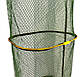 Садок для риболовлі Carp Line Green Зелений 2,0 м гумова сітка алюмінієві кільця, фото 7