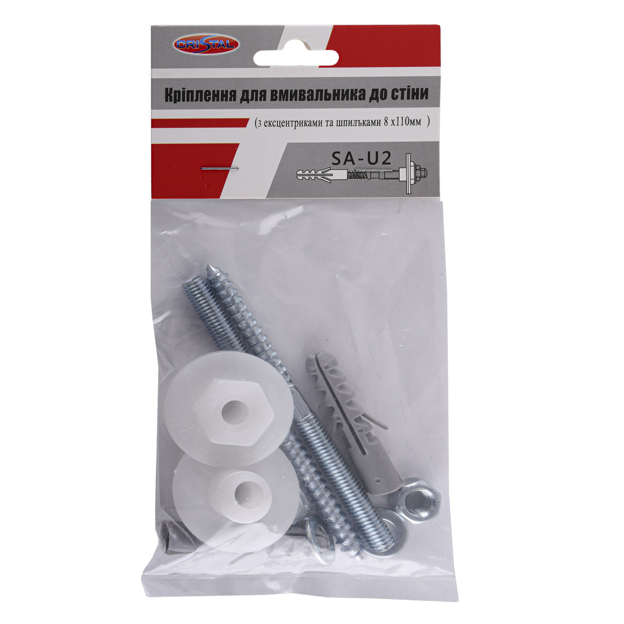 Кріплення SA-U2, для умивальника, Ø 8/110 мм, середнє CRISTAL