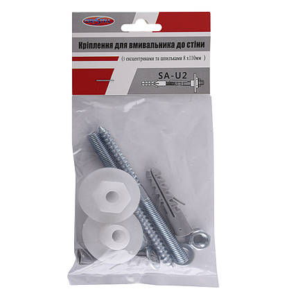 Кріплення SA-U2, для умивальника, Ø 8/110 мм, середнє CRISTAL, фото 1