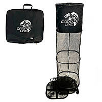 Садок для риболовлі Carp Line Чорний 2.5 м гумова сітка алюмінієві кільця