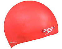 Шапочка для плавания Speedo Plain Moulded Silicone Junior Cap 8-709900004 Red (5051746363923)