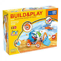 Конструктор детский BuildPlay Бульдозер + Вертолет HANYE J-101B 117 эл. NB, код: 7624422