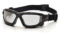 Тактические очки захисні з ущільнювачем Pyramex (США) i-Force Slim Anti-Fog, прозорі