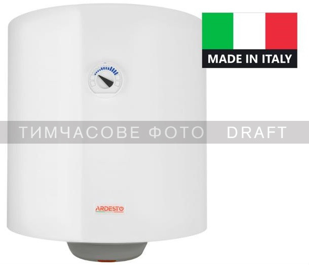 ARDESTO Водонагрівач електролектр. NEU NTS 50 V 1.5K EU2 круглий, 50 л, 1,5 кВт, хутро. кер-нія, C, Італія, білий