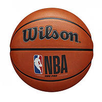 Мяч баскетбольный Wilson NBA DRV Pro BSKT размер 7 резиновый для игры на улице (WTB9100XB07)