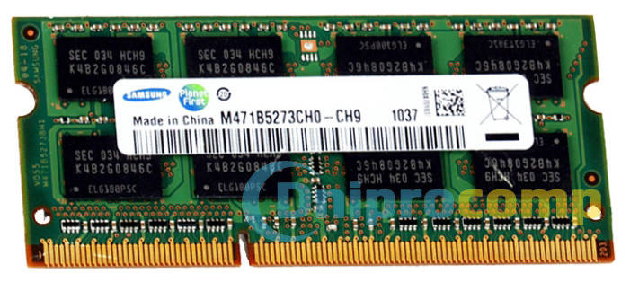 

Модуль памяти SO-DIMM DDR3 2GB 1333MHz в ассорт.