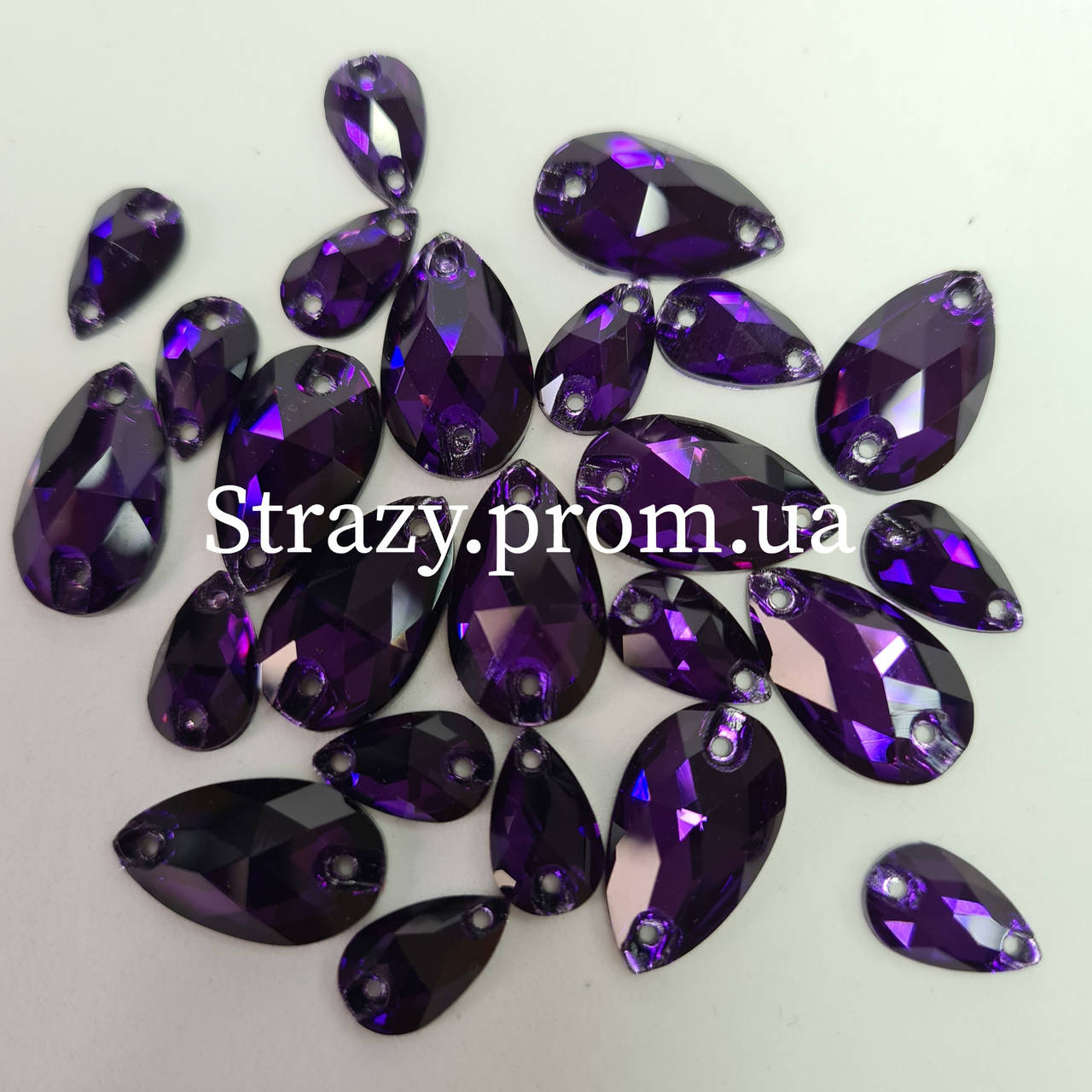 

Стразы Lux Капля 13х22мм. Purple Velvet