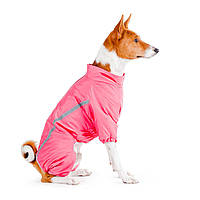 Дождевик для собак Collar M 48 бультерьер шарпей стафф Розовый