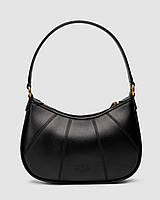 _xD83D__xDC8E_ Pinko Hobo Bag Fine Grain Cow Leather Black 26 х 16 х 6.5 см