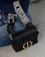 Женская сумочка Cristian Dior Montaigne Black Leather