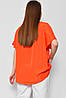 Блуза жіноча напівбатальна з коротким рукавом  помаранчевого кольору 176201P, фото 3