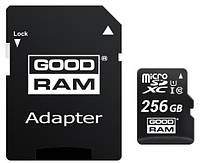 Карта памяти GoodRam microSDXC 256GB UHS-I (M1AA-2560R12) + SD адаптер (6570508) OM, код: 5541280