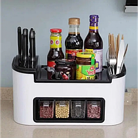Органайзер для кухонных принадлежностей, соусов и специй Clean Kitchen Necessities-Bos 4 отделения ep