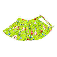 Юбка Karma Poho Skirt Коттон На запах Цветочный принт Размер S-М Зеленый (24157) GG, код: 5538433