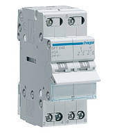 Перемикач I-0-II з загальним виходом зверху, 2-пол., 40А/230В, Hager SFT240