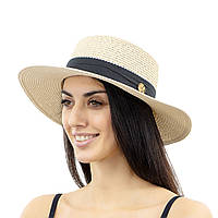 Шляпа SumWin МИЛА 55-59 Светло-бежевый GG, код: 2599556