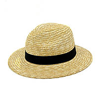 Шляпа федора SumWin Del Mare ДЖАЛА натуральный черный One size GG, код: 7479705