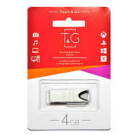 Флеш-накопитель USB 4GB TG 117 Metal Series Silver (TG117SL-4G) XN, код: 1901250