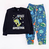 Пижама для мальчика Dexters dino space 98 см темно-синий (131751269190) GG, код: 8336035