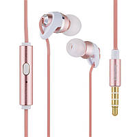 Вакуумні навушники Remax RM-585 гарнітура для телефона Рожевий GG, код: 6685158