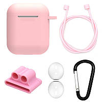 Чохол силіконовий DS Case для Apple AirPods AirPods 2 Pink (343532333) GG, код: 1895630