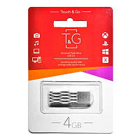 Флеш-накопитель USB 4GB TG 103 Metal Series Silver (TG103-4G) BK, код: 1917794