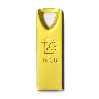 Флеш-накопитель USB 16GB TG 117 Metal Series Gold (TG117GD-16G) BK, код: 2313377