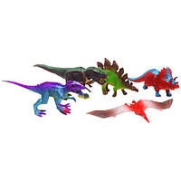 Набор резиновых фигурок Динозавры 5 фигурок MIC (KL-215) GG, код: 8403736