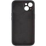 Чохол Silicone Case Full Camera Protective (AA) NO LOGO для Apple iPhone 15 Plus (6.7") Чорний / Black, фото 3