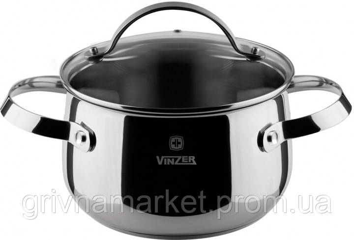 Каструля Vinzer Culinaire series d-18 см 2.4 літра 89166 GM, код: 6600496