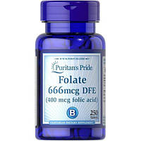 Фолиевая кислота Puritan's Pride Folic Acid 400 mcg 250 Tabs GG, код: 7518831
