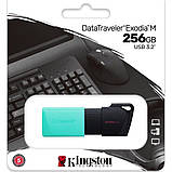 Флешка ЮСБ King DT Exodia M 256Gb USB Flash Drive 3.2 Black   Teal NC, код: 8151457, фото 2