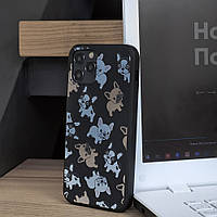 Чехол для Apple Iphone 12 Pro Max собачки. PC-413 Цвет: черный