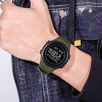 Водонепроникний чоловічий годинник SKMEI 1674AGBK | Годинник військовий чоловічий | Наручний годинник MX-766 для військових