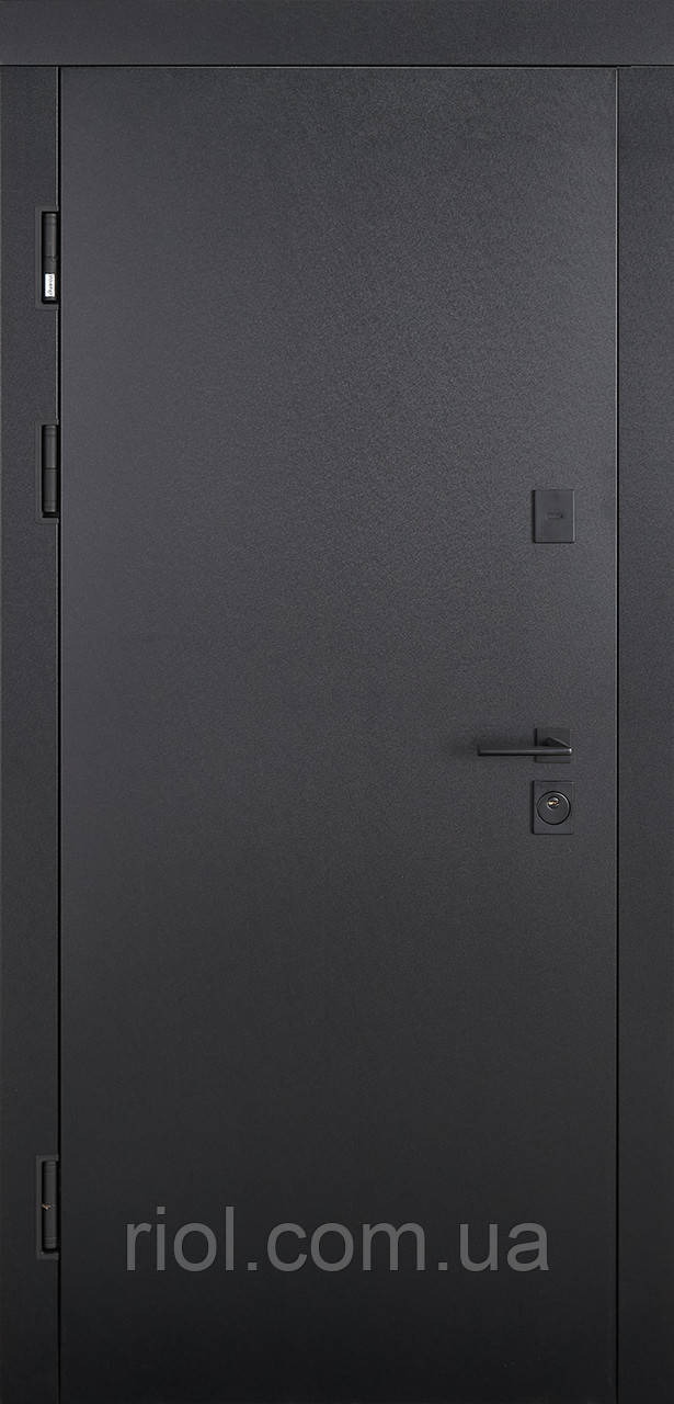 Вхідні двері з терморозривом Desire Black без склопакета, фото 1