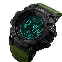 Тактичний годинник SKMEI 1356AG, Годинник скмей чоловічий, Військовий чоловічий наручний FP-644 годинник зелений