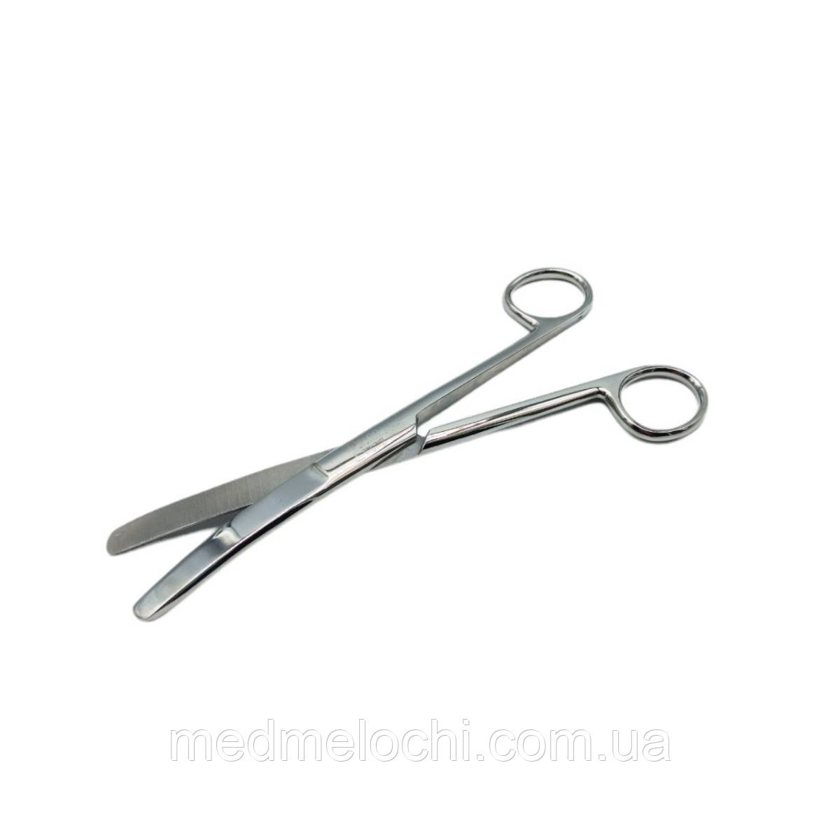 Операційні ножиці тупокінцеві, зігнуті Tisson Medical. Довжина 17 см, фото 1