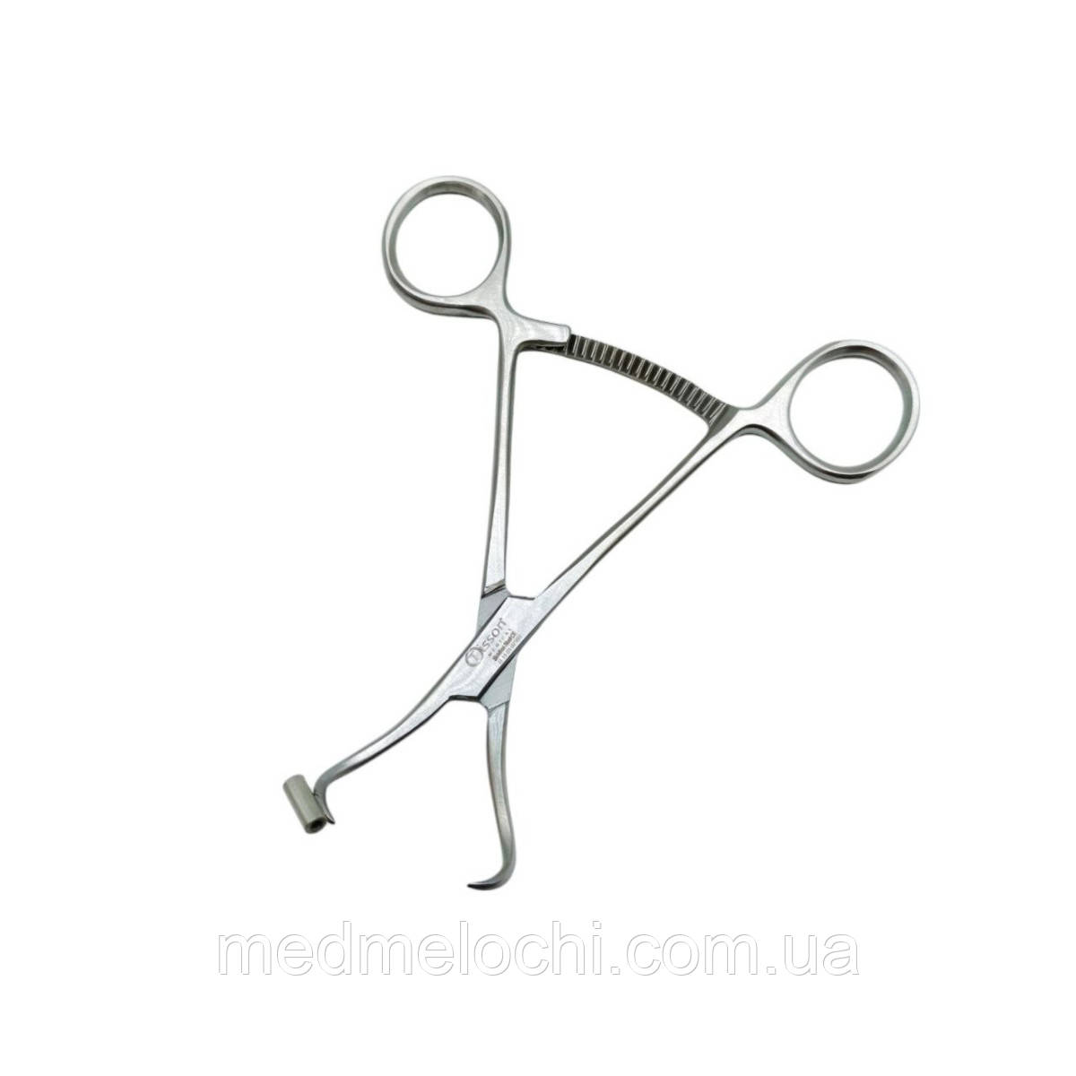 Репозиційні щипці з направником для свердла Tisson Medical. Довжина 13 см