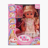 Лялька W 322018 A6 (8) висота 31 см, заплющує очі, п’є та їсть, аксесуари, в коробці