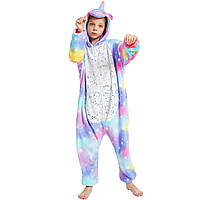 Пижама Кигуруми детская BearWear Единорог звездное небо Пурпур (на молнии) XL 135 - 145 см Фи QT, код: 7406881