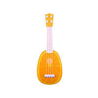 Гитара игрушечная Fan Wingda Toys 819-20 35 см пластик Апельсин QT, код: 8031082
