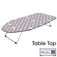 Дошка для прасування настільна Casa Si Table Top 73x30 White/Pink Triangle (CS95159P168) DAS302440 сталева