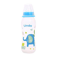 Бутылочка для кормления 250 мл синяя Lindo (Li 145) QT, код: 8408071